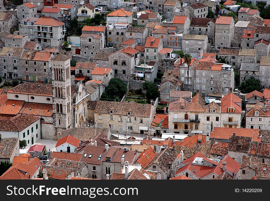 An Old Town Hvar, Croatia