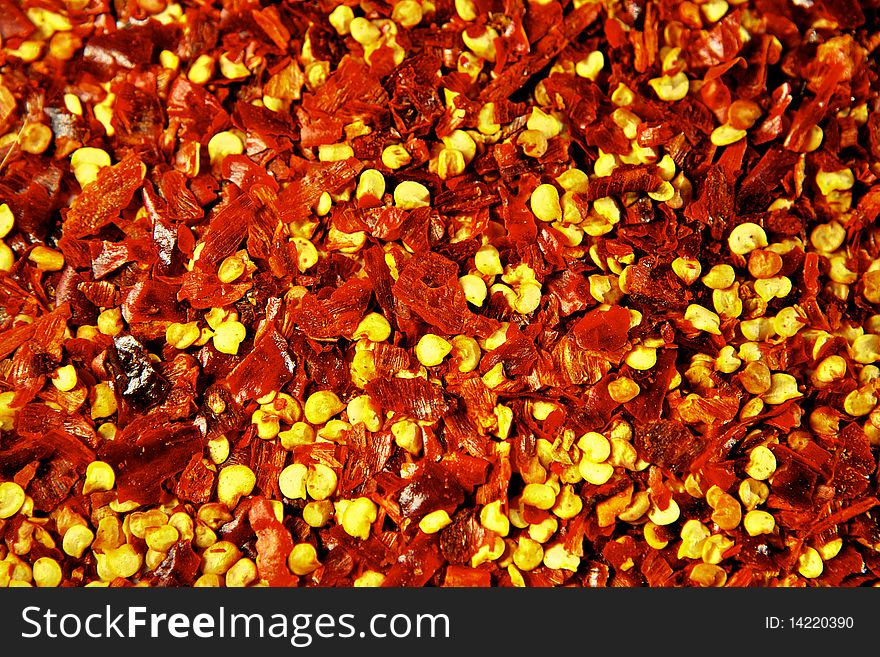 Dried chilli pepper from organic cultivation