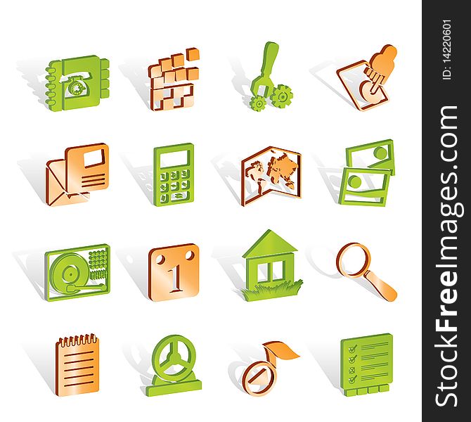 Mobile Phone and Computer icon - Vector Icon Set. Mobile Phone and Computer icon - Vector Icon Set