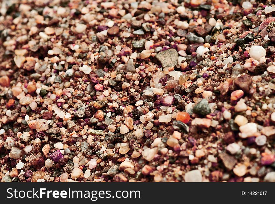 Circle shaped little rocks on the ground. Circle shaped little rocks on the ground