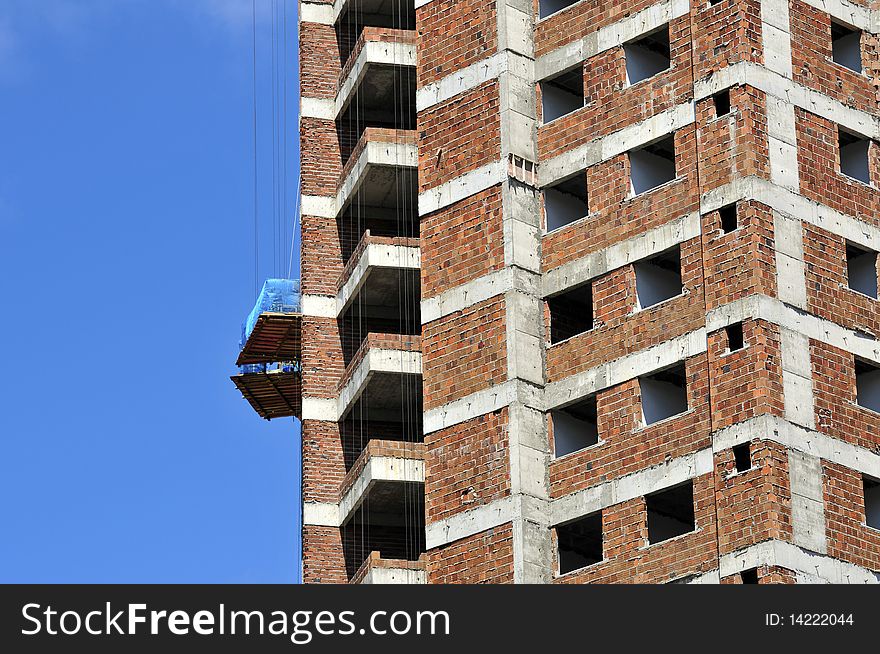 Building in brazil in the middle of construction. Building in brazil in the middle of construction