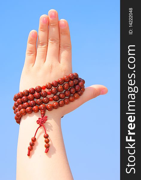 Prayer Beads In Her Hands