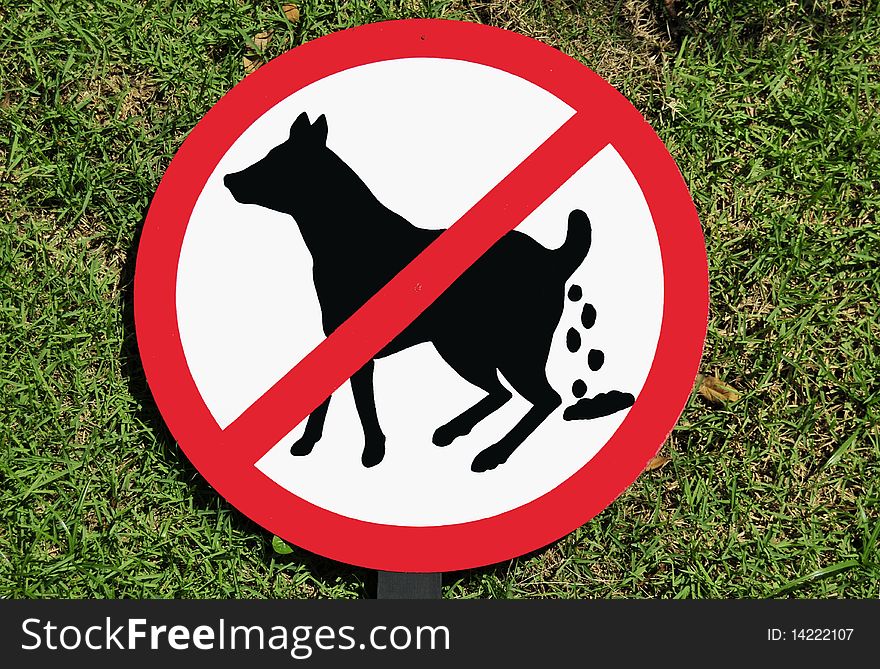 No dog poop sign in brazil