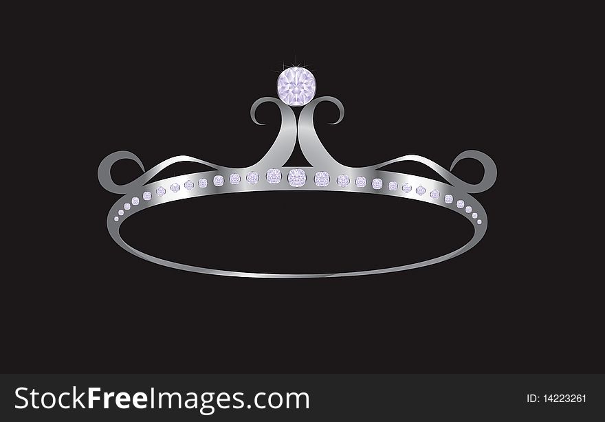 Illustration of platinum crowns created in illustrator software