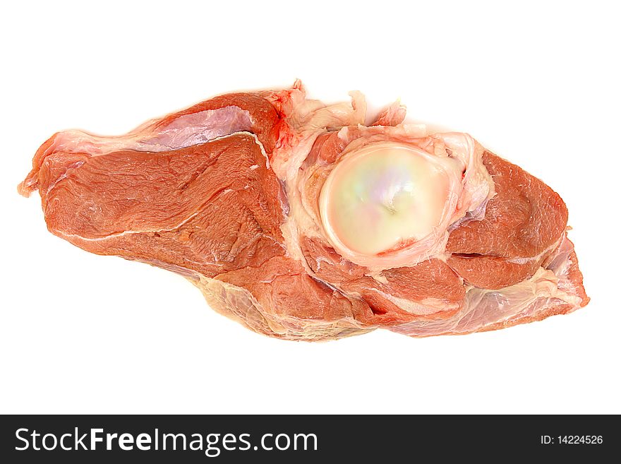 Fresh Raw Meat On White Background