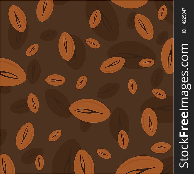 Coffee bean wallpaper, perfect for cafe poster.