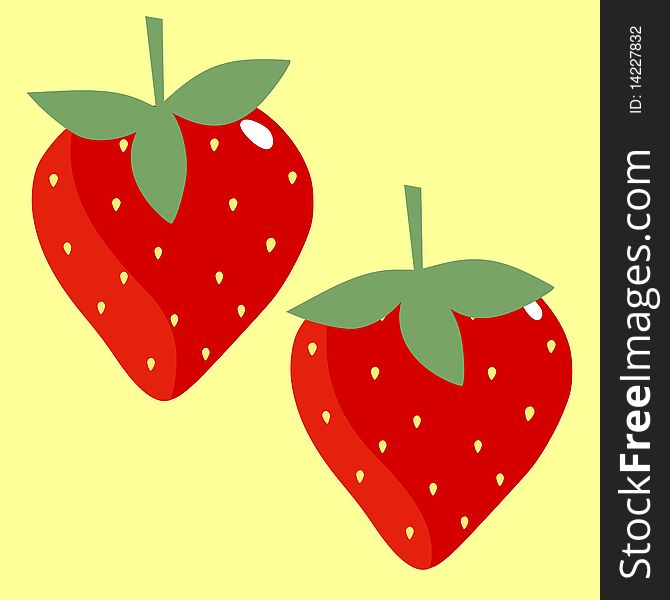 Vector illustration of texture strawberry