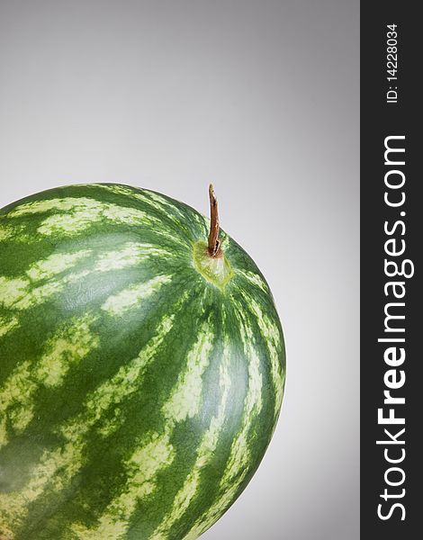 Water-melon on gray background. Water-melon on gray background