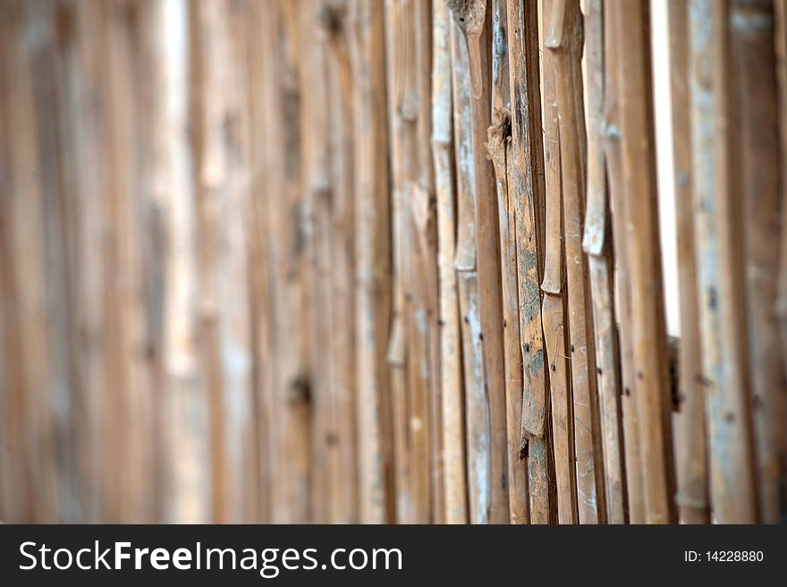 Fencing made from bamboo The villagers in the rural south of Thailand. Fencing made from bamboo The villagers in the rural south of Thailand