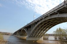 Bridge Through The River Royalty Free Stock Image