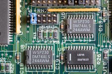 Closeup Of Electronic Circuit Board Royalty Free Stock Image Closeup Of Electronic Circuit Board Royalty Free Stock Image