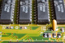 Closeup Of Electronic Circuit Board Royalty Free Stock Photography Closeup Of Electronic Circuit Board Royalty Free Stock Photography
