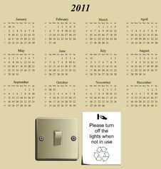 2011 Calendar Royalty Free Stock Photos 2011 Calendar Royalty Free Stock Photos