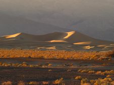 Sand Dunes At Death Valley, California Stock Photography