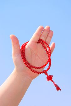 Prayer Beads In Her Hands Stock Photo Prayer Beads In Her Hands Stock Photo