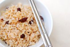 Cooked, Red Unpolished Rice Royalty Free Stock Image Cooked, Red Unpolished Rice Royalty Free Stock Image