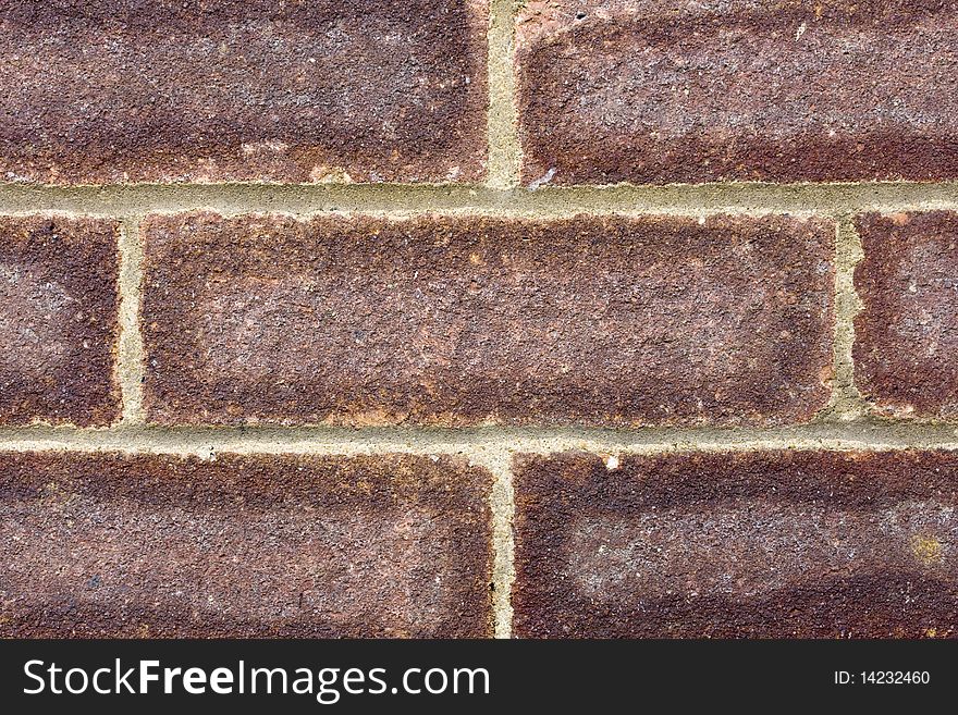 Close up of a brick wall texture