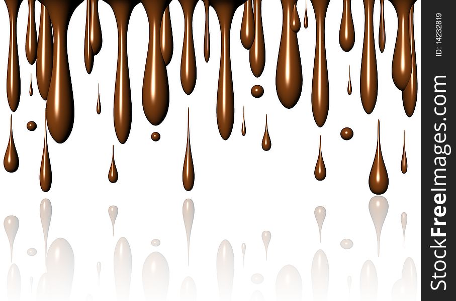 A Chocolate, or Coffe Drops Background. A Chocolate, or Coffe Drops Background