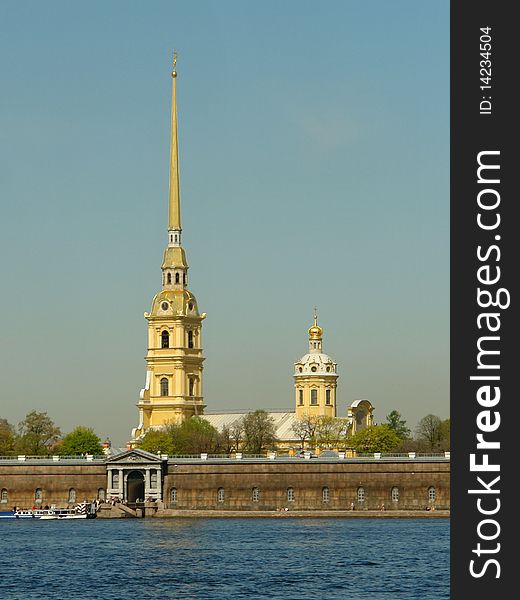 The Peter and Paul Fortress, panorama from the Winter palace