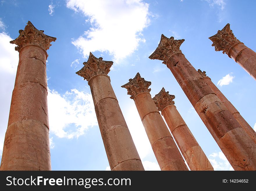 Jerash - columns