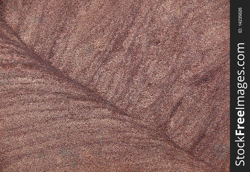 Structures in an sandstone, close-up