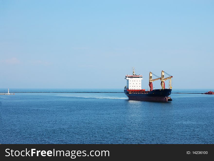 The vessel calling at the port of Odessa