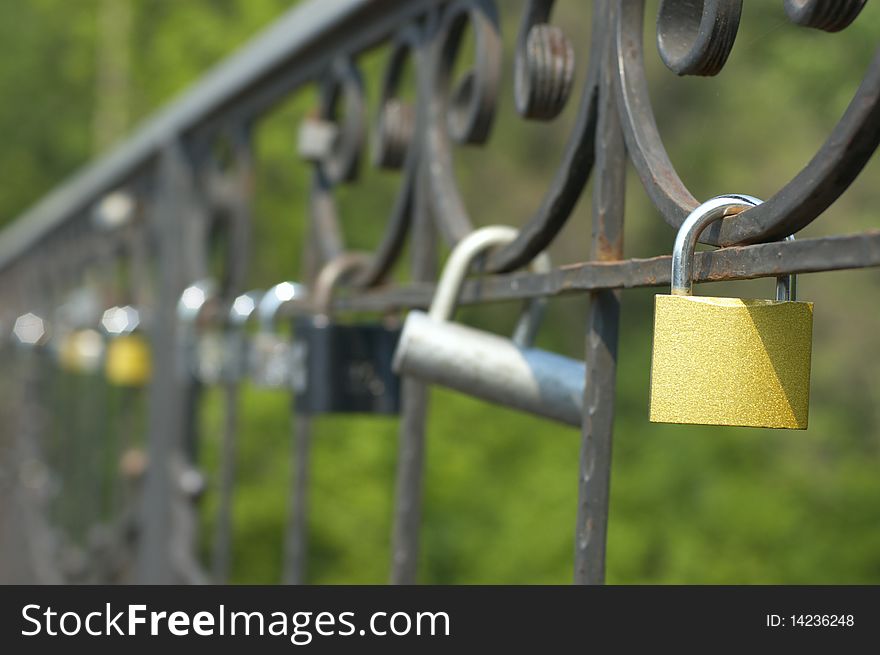 Locks Of Love On Bridge