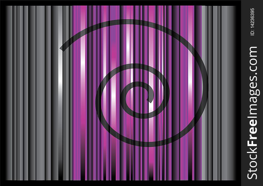 Background With Stripes And Spiral