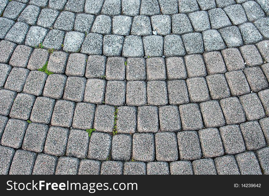 Stone paved road with nobody. Stone paved road with nobody