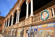 Seville. Plaza Espana Typical Ceramics Azulejos Royalty Free Stock Photography Seville. Plaza Espana Typical Ceramics Azulejos Royalty Free Stock Photography