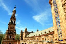 Plaza De Espana Palace & Tower, Sevilla Stock Images Plaza De Espana Palace & Tower, Sevilla Stock Images