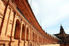 Sevilla, Plaza De Espana Square Palace. Spain Stock Photography Sevilla, Plaza De Espana Square Palace. Spain Stock Photography