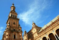 Sevilla, Plaza De Espana Square Palace. Spain Royalty Free Stock Images Sevilla, Plaza De Espana Square Palace. Spain Royalty Free Stock Images