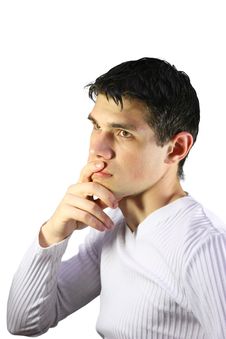 Young Man Thinking Royalty Free Stock Photography