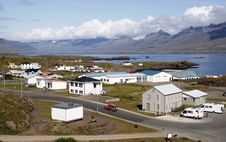 Beautiful Icelandic Town Royalty Free Stock Photo