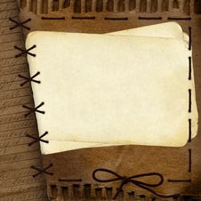 Old Cardboard Background For Design With Rope Stock Images Old Cardboard Background For Design With Rope Stock Images