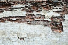 A Broken Brick Wall Royalty Free Stock Image