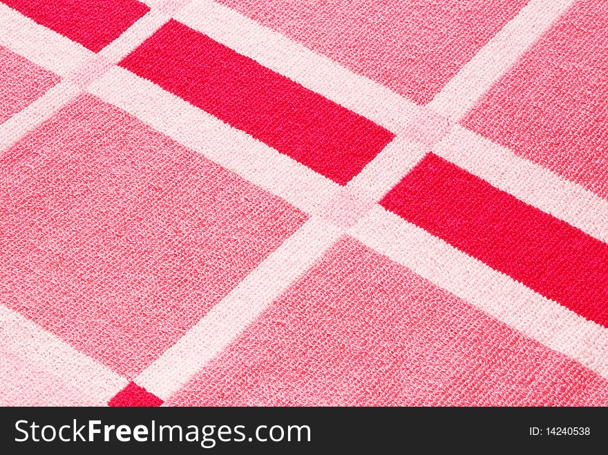 Structure and background of a checkered towel. Structure and background of a checkered towel