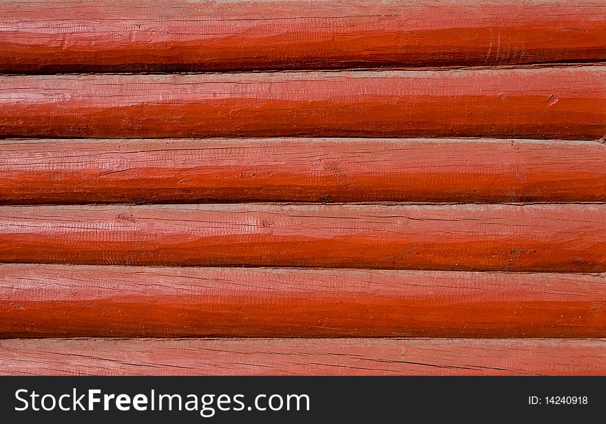 Background of old red wooden boards (beams). Background of old red wooden boards (beams)