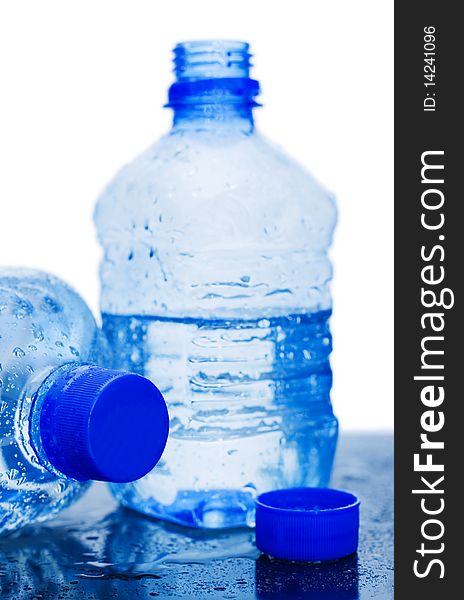 Water Bottle Isolated Over White