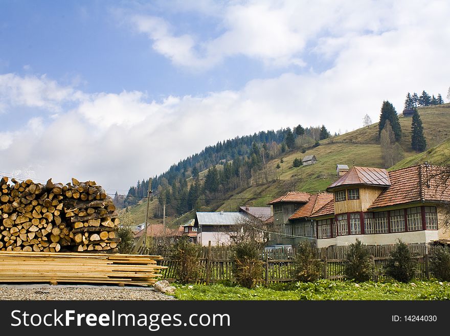 Mountain landscape, photo taken in Romania Fundatica