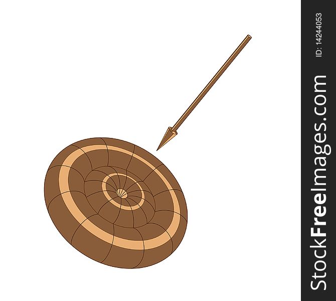 Vector illustration of target and arrow