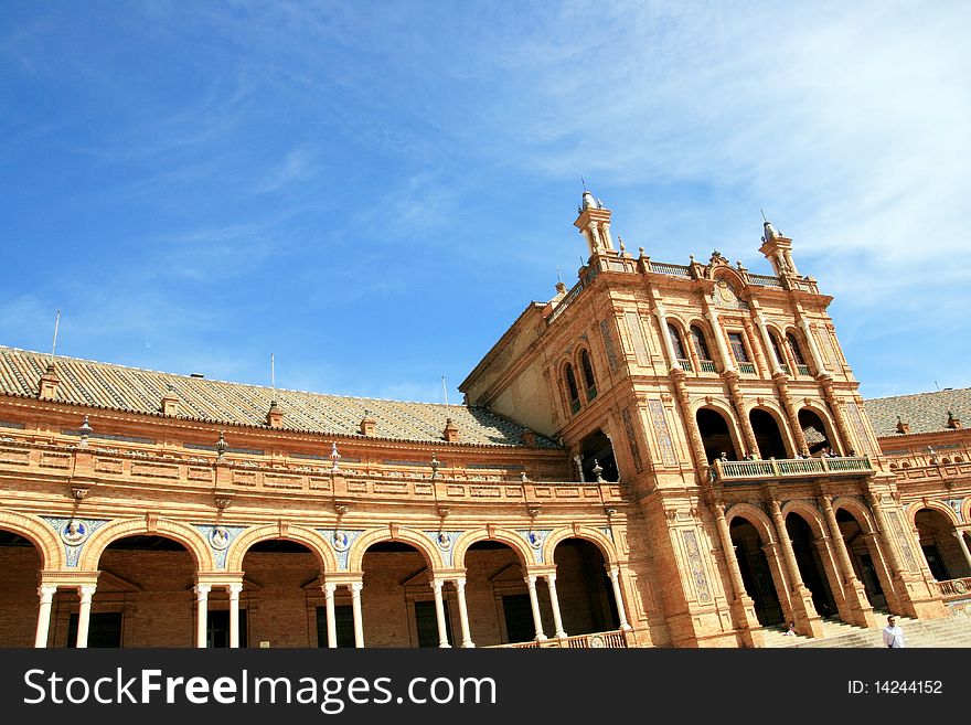 Sevilla, Plaza De Espana Square Palace. Spain