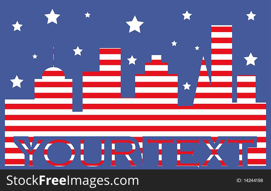 American flag background