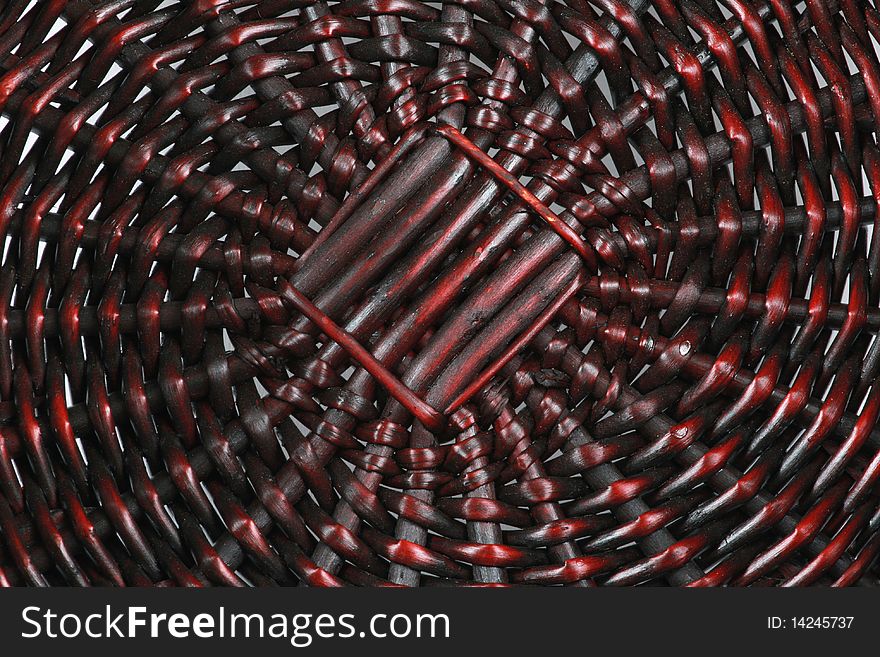 Texture of rattan - detail of a basket