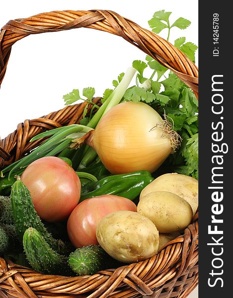 Fresh Vegetables In Basket