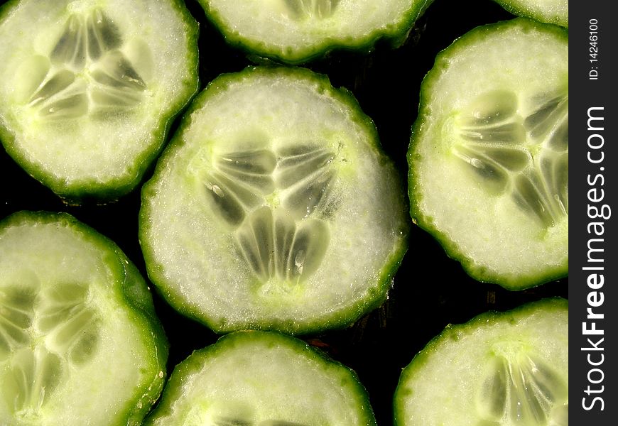 Detail photo texture of cucumber background