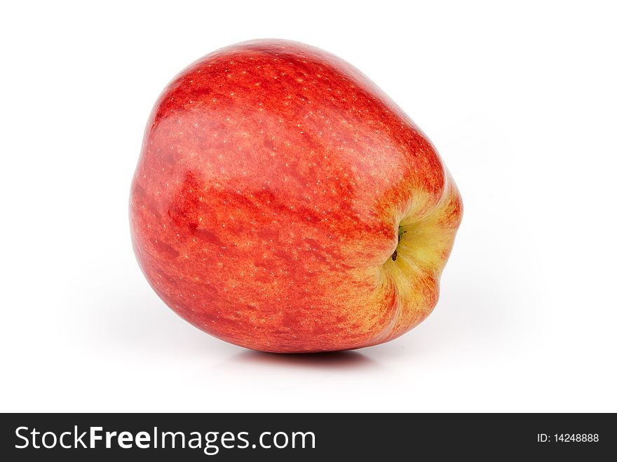 Red apple isolated on white background