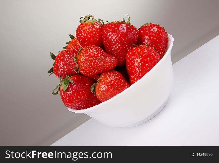 Sweet strawberry on a plate