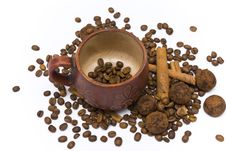 Coffee Beans In Cup Stock Photos Coffee Beans In Cup Stock Photos